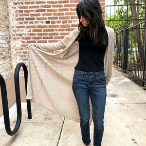 Forever 21 Off White/ Cream Long Cardigan